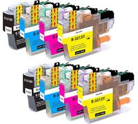 TEPPA-LC-3213 Cartouches compatibles avec Brother LC-3213VAL LC-3211 pour DCP-J572DW DCP-J772DW DCP-J774DW MFC-J497DW MFC-J491DW MFC-J890DW Multipack 8 Cartouches d'encre