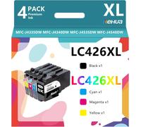 TEPPA-LC426XL Cartouches Multipack Compatible pour Brother LC426XL Cartouches d'impression pour imprimante Brother MFC-J4340DW MFC-J4335DW MFC-J4540DW MFC-J4340DWE EcoPro (Noir,Cyan,Magenta,Jaune)