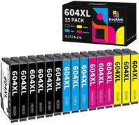 TEPPA-Lot de 15 cartouches d'encre 604XL