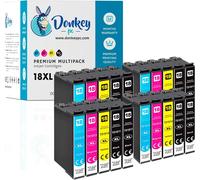 TEPPA-- Lot de 4 cartouches d'encre pour Epson 18 XL Compatible avec Epson Expression Home XP-215 XP-225 XP-302 XP-305 XP-312 XP-315 XP-322 XP-405 XP-412 XP-422 XP-425