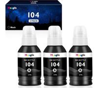 TEPPA-Noir Encre Compatible pour Epson pour 104 103 102 pour Epson EcoTank ET-2710 ET¿2711 ET-2715 ET-2720 ET-2726 ET-2700 ET-2750 ET-2756 ET-2810 ET-3700 ET-3750 ET-4700 ET-4750 (3 Noir)