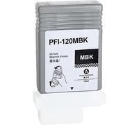 TEPPA-PFI-120 Cartouche d'encre Pigment PFI120 Cartouche d'encre Noir mat 130 ml Compatible avec Canon PFI-120 PFI-120MBK PFI120MBK pour imagePROGRAF IPF TM-200 TM-205 TM-300 TM-305