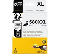 TEPPA-- PGI580 CLI581 XXL - Cartouche d'encre Compatible avec Canon PGI580 CLI581- Noir Taille XXL - pour Canon PIXMA TR 7550 - TR 7650 - TR 8550 - TS 6100 E - TS6150 - TS6151