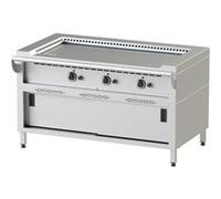TEPPAN YAKI JUMBO GAZ SOUBASSEMENT 3 ZONES DE CHAUFFE 21 kW NAYATI 1