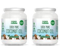 Teppc-100% Huile De Coco Pure 1l Qualité Premium, Végétalien, Sans Gluten Et Produits Laitiers, Produit De Beauté Naturel, Peau, Cheveux Et Cuisine Blanc (Lot De 2)