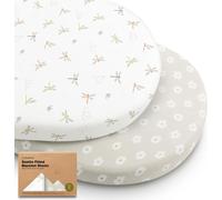 Teppc-2 Paquets De Draps De Berceau Biologiques Pour Filles Et Garçons - 100% Coton, Draps De Matelas De Berceau Compatibles Avec Le Berceau Pivotant Halo Bassinest, Graco, Baby Delight, Chicco (Mead