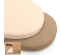 Teppc-2 Paquets De Draps De Berceau Biologiques Pour Filles Et Garçons - 100% Coton, Draps De Matelas De Berceau Compatibles Avec Le Berceau Pivotant Halo Bassinest, Graco, Baby Delight, Chicco (Peca