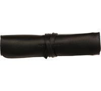 Teppc-930026c Trousse Ronde Flying Spirit - Étui À Outils Compartimenté, Rabat De Protection Et Fermeture Par Lanière - L 26,7 X H 20,5 Cm - Cuir Véritable Noir