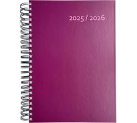 Teppc-Agenda 2025/2026 Épais, Format A4, Motif Mûre (Violet), Fabriqué En Allemagne, Idéal Pour Le Bureau, Reliure À Spirale, Une Page A4 Complète Par Jour, Août 25, Août 26