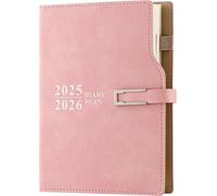 Teppc-Agenda Scolaire 2025-2026 - 1 Jour Par Page - Format A5 - 25/26 Pages Par Jour - 12 Mois - Pour L'école, La Famille Et Le Travail - Rose