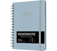 Teppc-Agenda Scolaire 2025 2026 Semainier Cloudy Sky Weekly Planner, Agenda Étudiant 2025 2026 Pastel Format A5 Avec Spirale