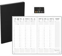 Teppc-Agenda Semainier 2026 Classique Noir 21 X 29,7 Vertical + 1 Index Adhésif Blumie (Lecas Classique A4)