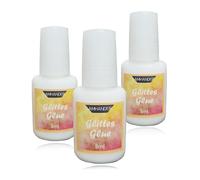 Teppc-Amhander Lot De 3 Flacons De Colle À Paillettes Pour Tatouage Pailleté 8 Ml - Colle À Paillettes Soluble Dans L'eau - Idéal Pour Halloween, Carnaval, Fête À Thème, Événements Costumés