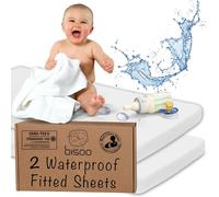 Teppc-Bisoo Drap Housse Cododo 50x90 Impermeable - Drap Housse Berceau Alese Protege Matelas Bebe Compatible Kinderkraft Fabimax Neste Waldin - 100% Jersey Certifi¿¿ Oeko-Tex Lot De 2 Blancs 50 X 90