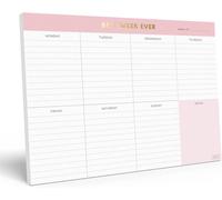 Teppc-Bloc-Notes Semainier Rose Doré Avec Planificateur Journalier Quadrillé 17,8 X 25,4 Cm \U2013 Planificateur Journalier 2025 \U2013 Planificateur D'étudiant, Planificateur De Travail Et