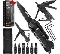 Teppc-Cadeau Homme, Couteau Multifonction 17 En 1, Bâtons D'allumage, Ouvre-Bouteille, Scie, Tournevis, Sifflet, Brise-Vitre Et Plus Encore - Parfait Pour Le Camping, L'extérieur