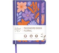 Teppc-. Carnet De Mot De Passe Avec Onglets De A À Z - Cahier Répertoire Alphabétique De Mot De Passe - Livre De Mot De Passe, Conserver Vos Identifiants Web (15,2 X 11,4 Cm, Fleur Violet)