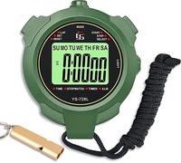 Teppc-Chronomètre Avec Sifflet,Chronometre Professionnel 2 Mémoire Avec Fonction Muet Et Lumièr Pour Sport