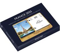 Teppc-- Coffret Éphéméride Agenda Yvon 2025-365 Feuillets Quotidiens Avec Photos - Socle Bambou Réutilisable - 7 Langues - Idée Cadeau Écologique - Papier Fsc - Made In France