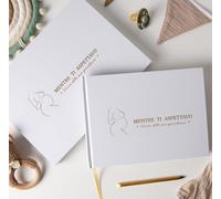 Teppc-® Diario Embarazo + Lápiz Metálico Precioso + Caja Conservadora Con Cierre Magnético Regalo Para Embarazadas Exclusivo. (Diario Embarazo Italiano)