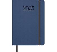 Teppc-Dohe Manhattan Agenda 2025 1 Jour Par Page, Format A5 (14 X 20 Cm), 12 Mois De Janvier À Décembre, Couverture Souple En Similicuir, Planificateur En Espagnol, Fournitures De Bureau, Bleu