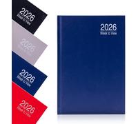 Teppc-Evelay Agenda Semainier 2026 A5 Avec Couverture Rigide Et Heures Bleu Marine