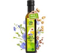 Teppc-Huile De Lin Alimentaire Bio - 250ml. Huile De Lin Bio Pressé À Froid Brut Et Pur. Riche En Antioxydants Calcium Et Oméga 3. Huile De Graine De Lin.