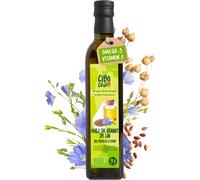 Teppc-Huile De Lin Alimentaire Bio - 500ml. Huile De Lin Bio Pressé À Froid Brut Et Pur. Riche En Antioxydants Calcium Et Oméga 3. Huile De Graine De Lin.