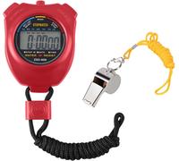 Teppc-Lcd Digital Chronométreur, Chronomètre De Sport Numérique, Compteur De Sport Portable Avec Sifflet En Acier Inoxydable, Appliqué Au Courir Football Basket Natation Et Les Autres Sports