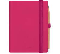 Teppc-Legami - Agenda Biquotidien Mini 2026, Raspberry, 12 Mois Mini, Carnet D'adresses Et Crayon Inclus, Fermeture Avec Élastique, Journal De Janvier 2026 À Décembre 2026, En Papier Fsc Certifié, 7