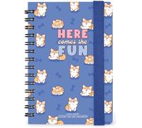 Teppc-Legami - Agenda Hebdomadaire Spiralata Small 2026, Corgi, 12 Mois Petit, Fermeture Avec Élastique, Journal De Janvier 2026 À Décembre 2026, En Papier Fsc Certifié, 8,5 X 13 Cm