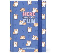 Teppc-Legami - Agenda Journalier Photographique Petit 2026, Corgi, 12 Mois, Fermeture Avec Élastique, Journal De Janvier 2026 À Décembre 2026, En Papier Fsc Certifié, 9,5 X 13,5 Cm