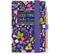 Teppc-Legami - Agenda Photo Double Quotidien Mini 2026, Flowers, 12 Mois, Carnet D'adresses Et Crayon Inclus, Avec Élastique, Journal De Janvier 2026 À Décembre 2026, En Papier Fsc Certifié, 7x10 Cm