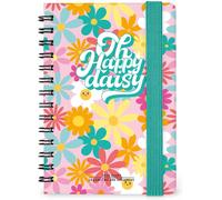 Teppc-Legami - Agenda Semainier Spiralata Small 2026, Daisy, 12 Mois Petit, Fermeture Avec Élastique, Journal De Janvier 2026 À Décembre 2026, En Papier Fsc Certifié, 8,5 X 13 Cm
