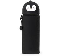 Teppc-Legami - Kawaii Étui École 2 En 1 En Silicone Souple, Porte-Stylos De Table, Fermeture À Glissière, Crayons Crayons Stylos, H 18.5 Cm