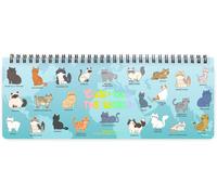 Teppc-Legami - Planning De Bureau 12 Mois, Kitty, Bureau Planner Janvier 2026-Décembre 2026, Format Horizontal, Spiralé, Une Semaine Par Page, En Papier Fsc Certifié, 27.2 X 10.2 Cm