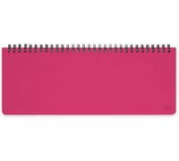 Teppc-Legami - Planning De Bureau 13 Mois, Raspberry, Bureau Planner Janvier 2026 Janvier 2027, Agenda De Table Format Horizontal, Spiralé, Une Semaine Par Page, Rubrique, 27,2 X 10,2 Cm
