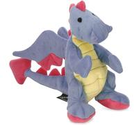 TEPPC-Moonmoon Bubble Plush Dragons Squeaky Dog Toy, Chew Guard Technology - Periwinkle, Large