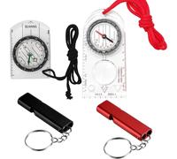 Teppc-Navigation Professionnelle, Compass 2 Pcs Boussole De Navigation Boussole D Orientation Boussole Randonnée Avec Déclinaison Réglable Pour Lecture Carte Expédition, Navigation, Course Orientatio