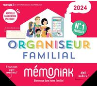 Teppc-Organiseur Familial Mémoniak 2024, Calendrier Organisation Familial Mensuel (Sept. 2023- Déc. 2024)