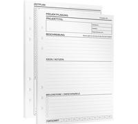 Teppc-® Planification De Projet 30 Feuilles Din A5 Pour Planificateur De Classeur À Anneaux Planification Efficace Des Projets Et Des Tâches Avec Liste De Choses À Faire, Définition Des