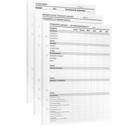 Teppc-® Planification Financière - 25 Feuilles Din A5 Pour Planificateur De Classeur À Anneaux Et Carnet De Budget - Économisez De L'argent Grâce Au Planificateur Financier Avec Planificateur Annuel,