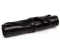 Teppc-Rhodia Touch 116129c - Étui Rouleau 2-En-1 Noir Rangement Pour Crayons, Pinceaux Et Outils De Dessin - Dimensions 32 X 23 Cm - Trousse Zippée Amovible - Fermeture Par Lanière - Simili Cuir