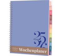 Teppc-Rileys Agenda 2025 2026, Agenda Scolaire & Professionnel, Planificateur Journalier, Hebdo & Mensuel, Spirale Carnet De Rendez-Vous, Juil 2025\U2013juin 2026 (20,3 X 15,2 Cm, Bleu, Classique, En