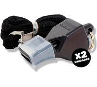 Teppc-- Sifflet D'arbitre Professionnel, 2 Pièces, Fox Classic, Sifflets Pour Entraîneurs De Football, Basket-Ball, Volley-Ball, Sauveteur, Sifflet Fox Professionnel, Pour Sports De Plein Air Ou