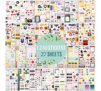 Teppc-Sstickers, 27 Feuilles/1230+ Pièces Autocollants Pour Agenda, Calendrier, Mois, Travail, Planification Et Budget, Saisonniers, Accessoires
