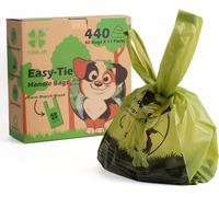 Teppc-Tie Handles Lot De 440 Sacs À Déjections Canines, Épais Et Solides, 100 % Étanches Et Biodégradables (Vert)
