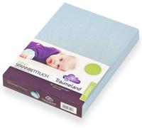 Teppc-Traümeland Drap Housse, 100% Coton, Bleu Clair