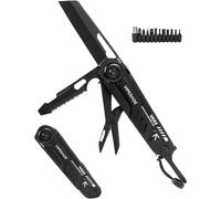 Teppc-Vak4/Vak5 Couteau De Poche Multifonction Edc Avec 11 Embouts De Tournevis, Verrouillage De Sécurité, Ciseaux À Ressort, Étui Durable Pour Extérieur, Camping, Pêche, Survie, Randonnée