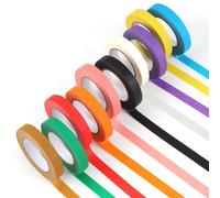 Teppd-10 Rouleaux Masking Tape, Washi Tape 10mm×13m, Iridescent Ruban Adhésif Décoratif, Masquage Papier Coloré - Pour Scrapbooking Journal Artisanat De Bricolage Enseignant Enfants